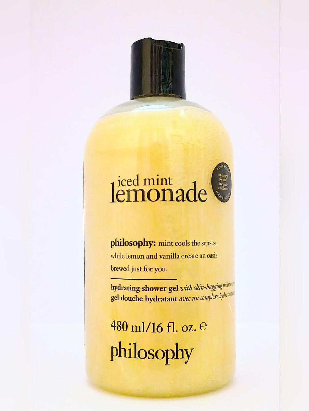 Philosophy Iced Mint Lemonade Hydrating Shower Gel 16 oz New Vanilla Lemon Mint - Picture 2 of 4